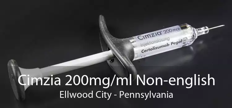 Cimzia 200mg/ml Non-english Ellwood City - Pennsylvania