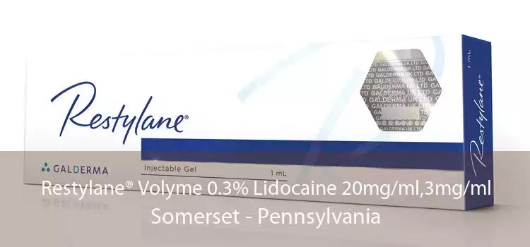 Restylane® Volyme 0.3% Lidocaine 20mg/ml,3mg/ml Somerset - Pennsylvania